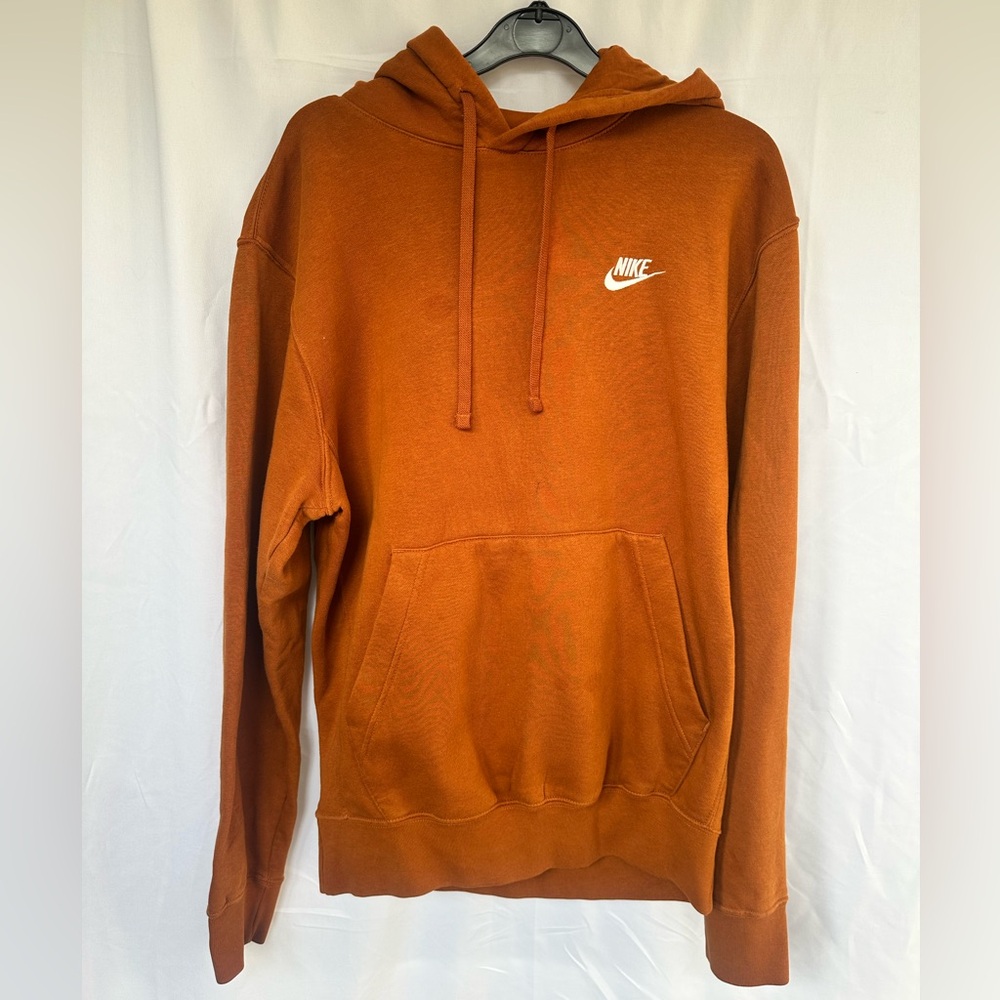 Nike Men's Burnt Orange Hoodie
